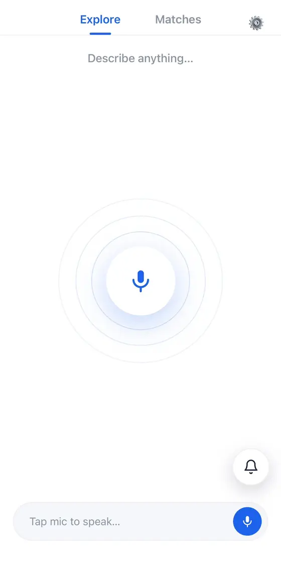 TimeCart app — describe a request in one sentence